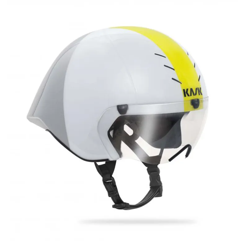 Kask Mistral Time Trial Triathlon Helmet White/Silver-1