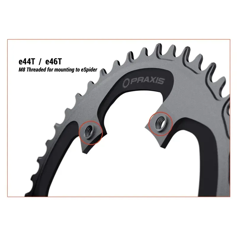 Praxis Works E-Ring 1x Narrow Wide 46-tooth 110-bcd Chainring in Black