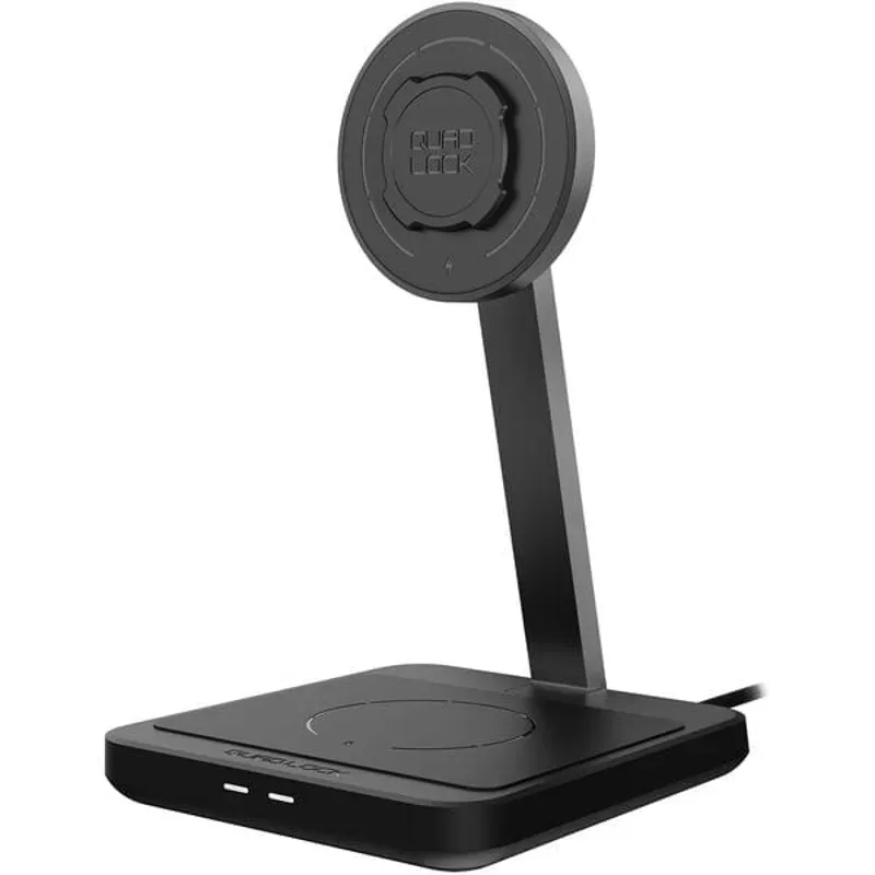 Quad Lock MAG Mount Dual Desktop Wireless Charger in Black