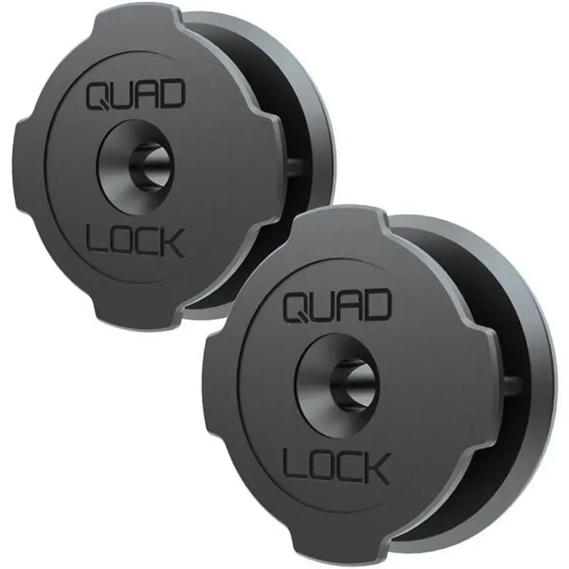Quad Lock 3M Adhesive Wall Mount in Black 2 Pack