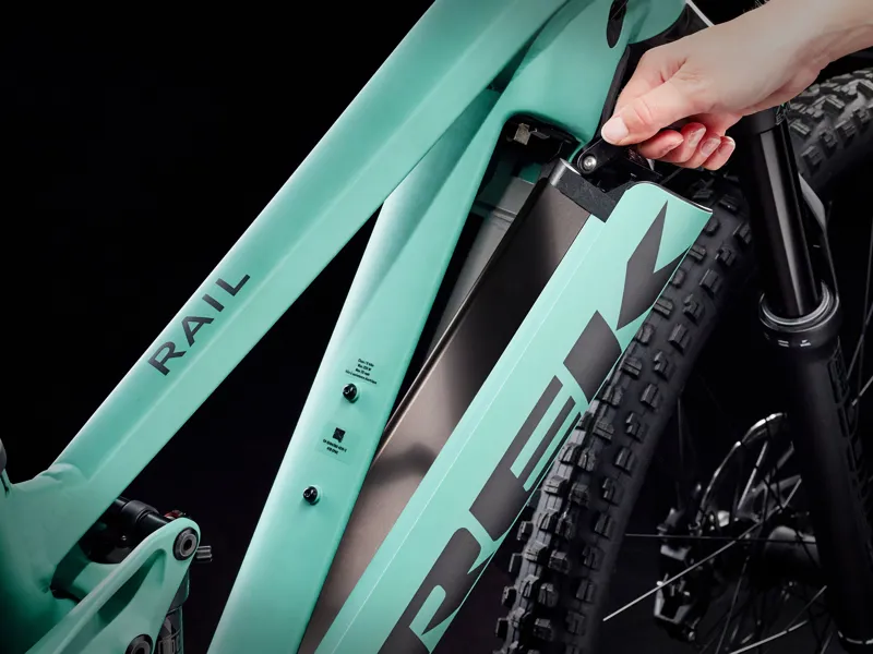 2024 Trek Rail 7 Deore/XT Electric Mountain Bike in Blue Sage-3