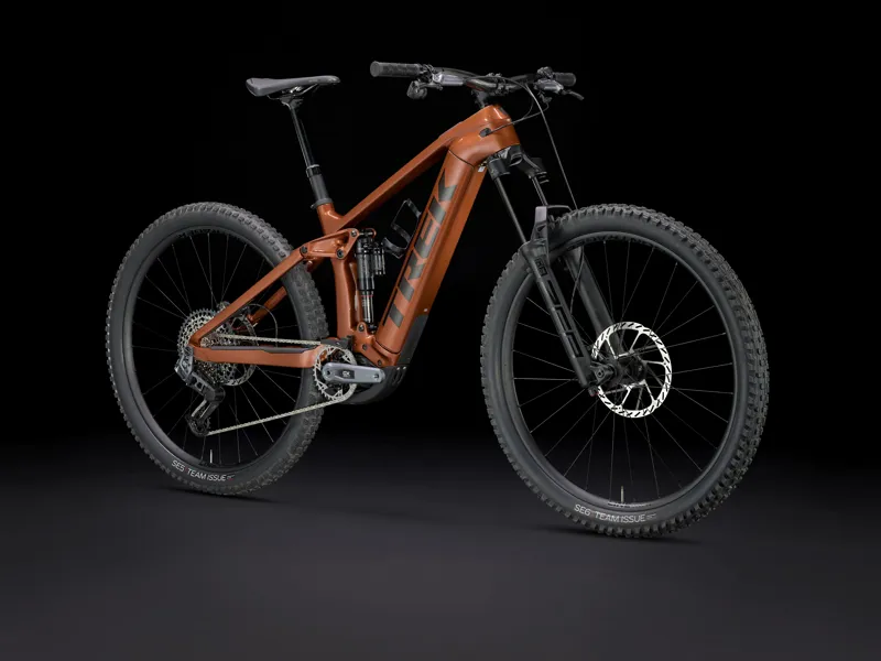 Trek Rail 9.8 GX AXS Electric Mountain Bike in Pennyflake Copper