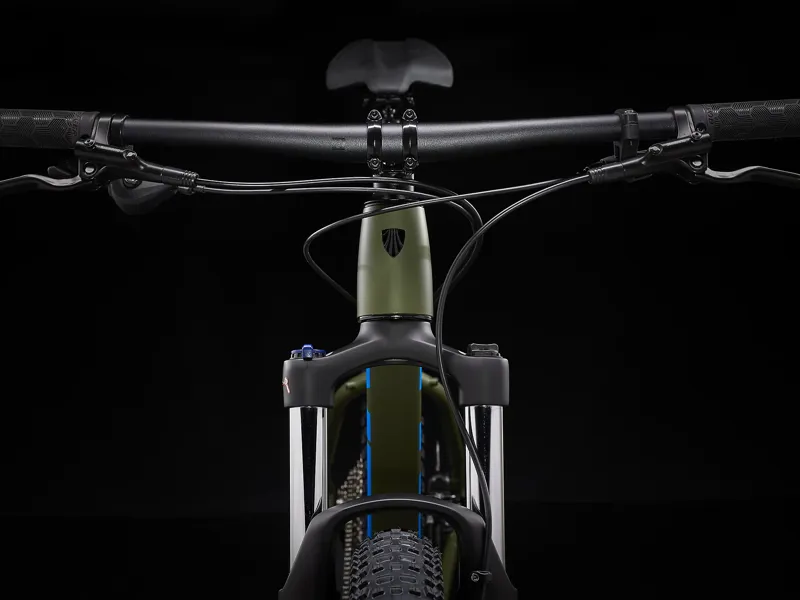 Trek Roscoe 6 Mountain Bike in Olive Green Waterloo Blue-10