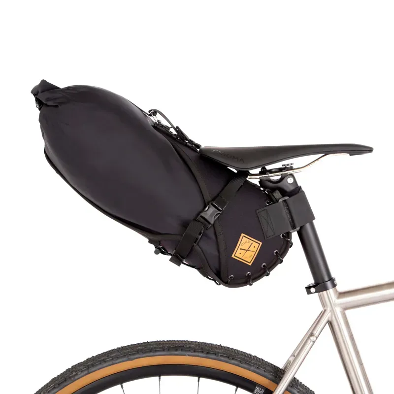 Restrap Bikepacking Saddle Bag Holster W/Bag 8L In Black