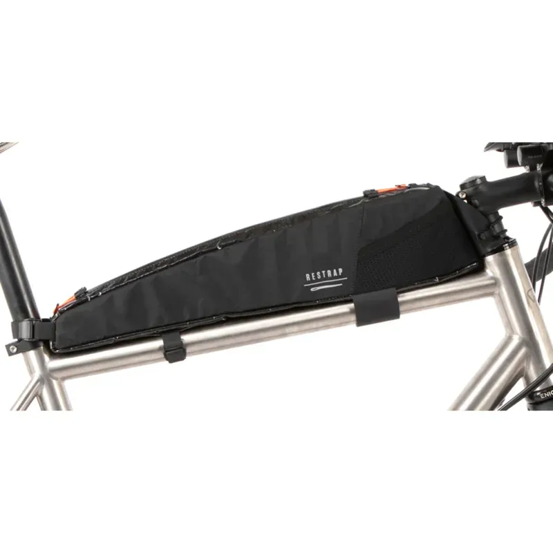 Restrap Bikepacking Race Top Tube Bag Long In Black