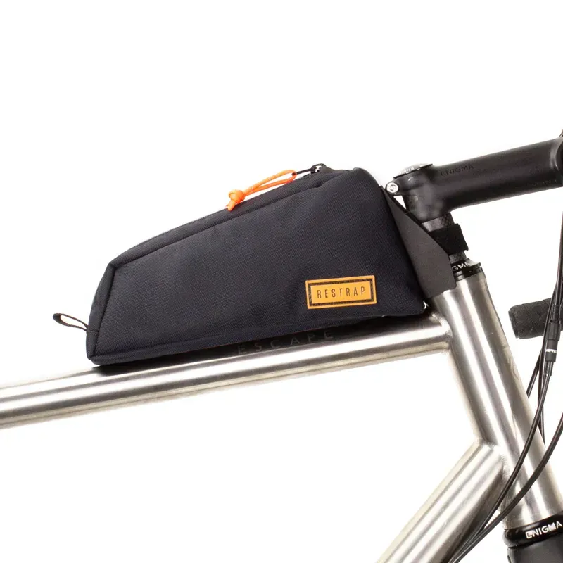 Restrap Bikepacking Bolt-On Top Tube Bag In Black