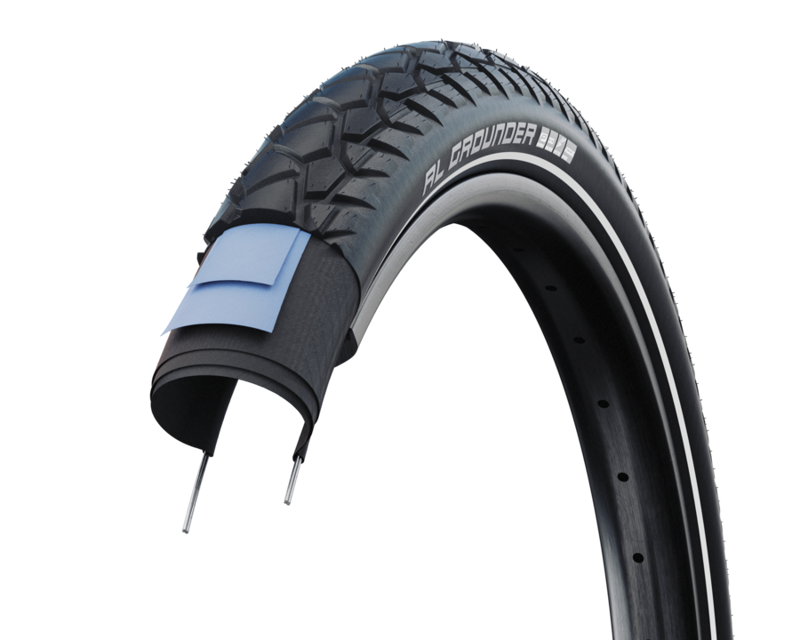 Schwalbe 27.5 x 2.35 (60-584) Al Grounder WiredPL Tyre Black Reflective-1