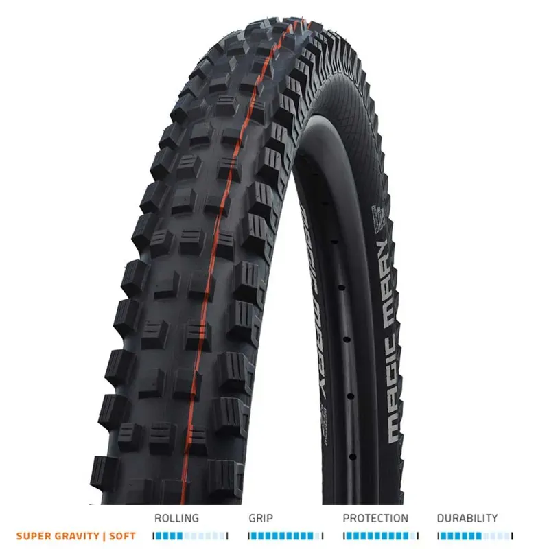 Schwalbe Magic Mary Addix Mountain Bike Tyre - Super Gravity Fold TLE