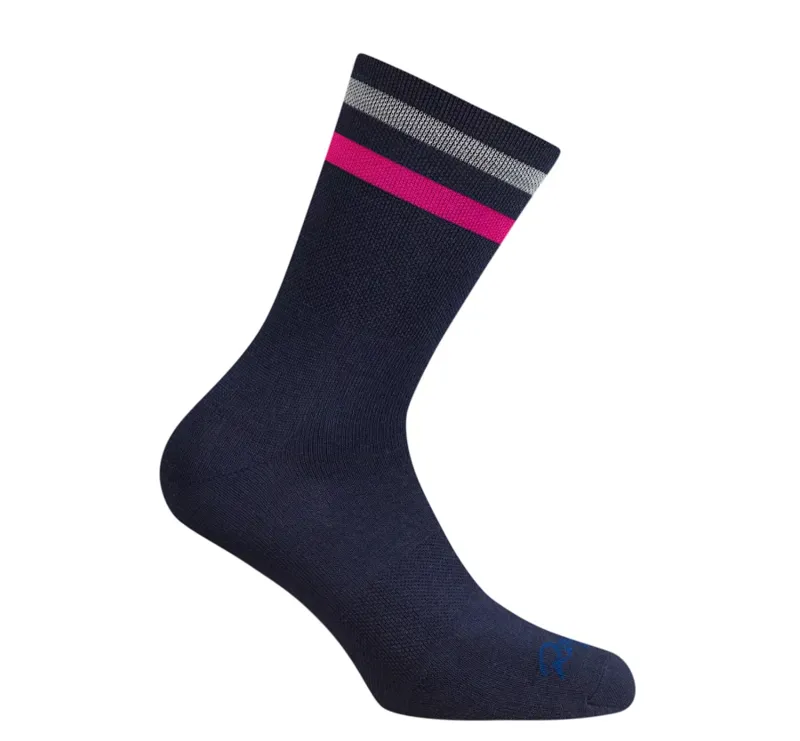 Rapha Unisex Reflective Brevet Cycling Socks in Dark Navy
