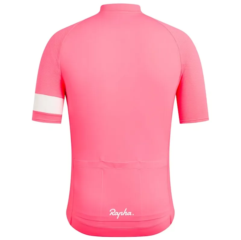 Rapha Lightweight Core Cycling Jersey in Visibility Pink-1