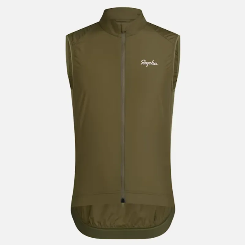 Rapha Mens Core Cycling Gilet in Khaki Green