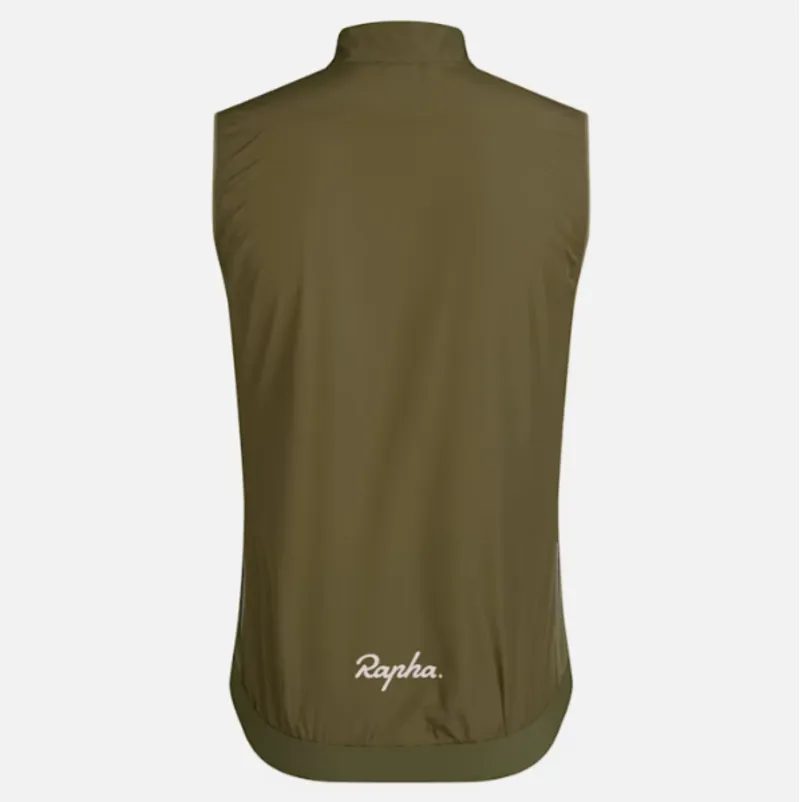 Rapha Mens Core Cycling Gilet in Khaki Green-1