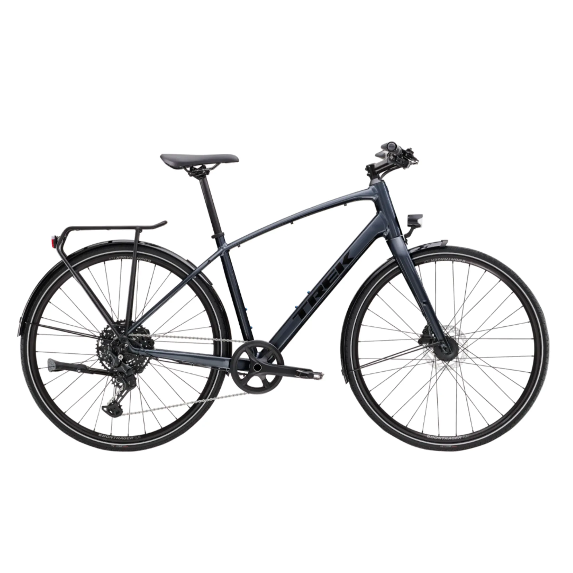 2024 Trek FX 3 Equipped Hybrid Bike in Galactic Grey