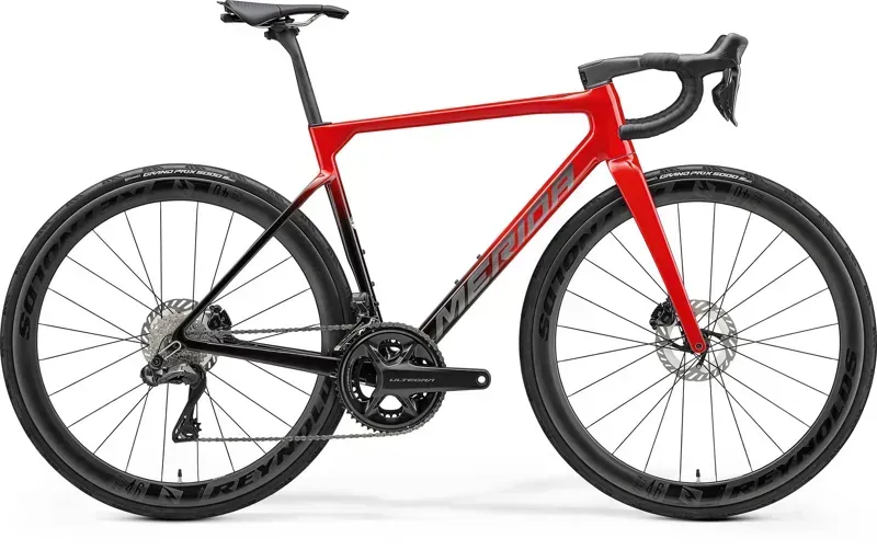 Merida Scultura 9000 Carbon Road Bike In Red/Dark Red/Black