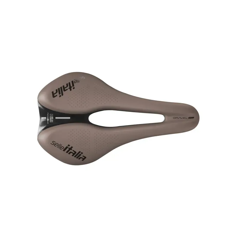Selle Italia Novus Boost Evo TM Superflow Gravel Saddle in Mud Brown