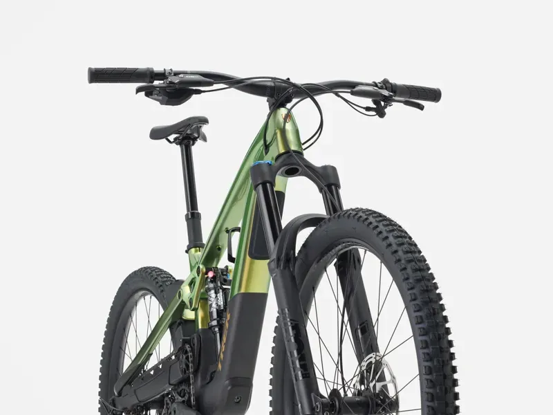 Trek Slash+ 9.7 Mountain Bike In Gloss Chameleon Green/Matte Dark Web-2