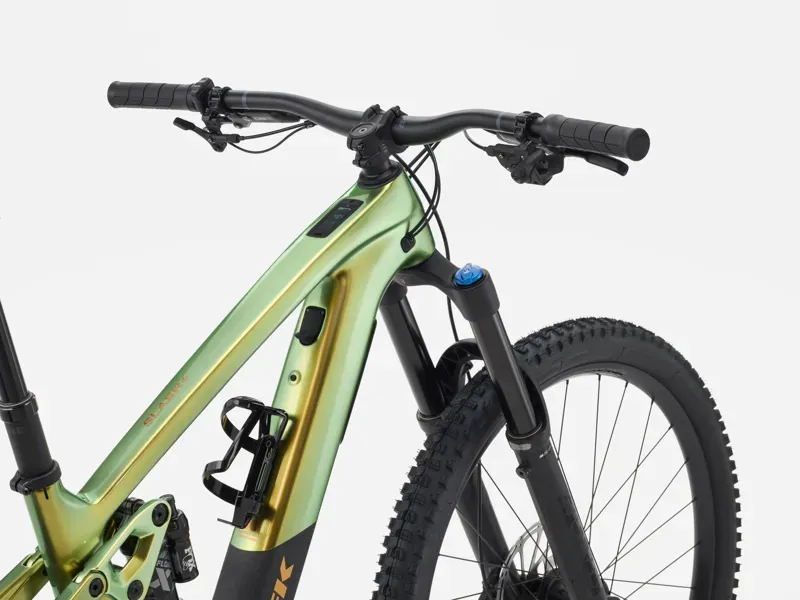 Trek Slash+ 9.7 Mountain Bike In Gloss Chameleon Green/Matte Dark Web-3