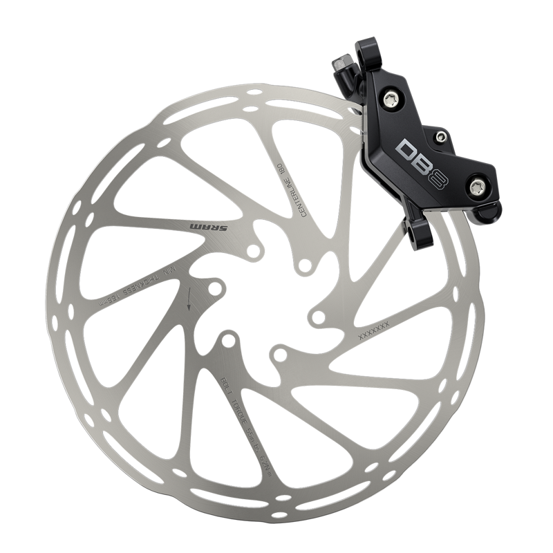 SRAM Disc Brake DB8 Stealth - Hose (Includes MMX Clamp Rotor/Bracket Sold Separately) - Mineral Oil Brake B1-2