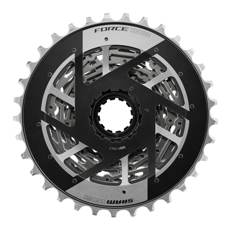 SRAM Force XG-1270 12-speed 10-33T Road Cassette in Silver-11