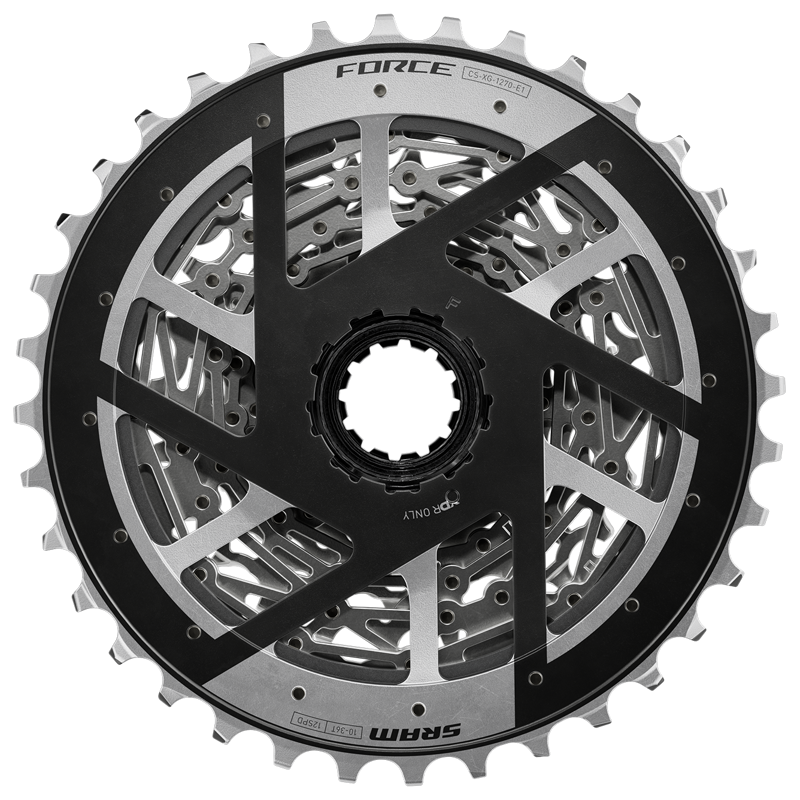 SRAM Force XG-1270 12-speed 10-33T Road Cassette in Silver-9
