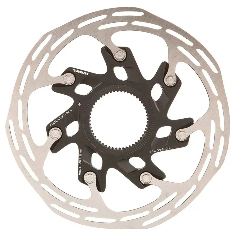 SRAM Paceline X 140mm Disc Brake Rotor in Black/Silver