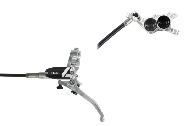 Hope Tech 4 E4 Hydraulic Disc Brake - No Rotor - Silver/Black