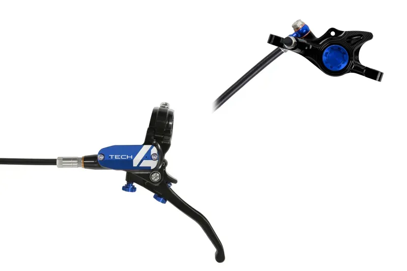 Hope Tech 4 X2 Post Mount Brake No Rotor in Black/Blue