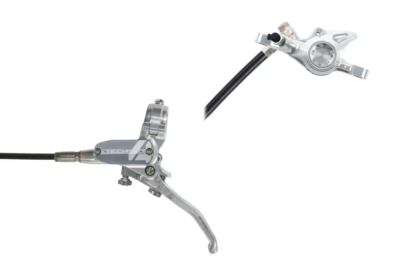Hope Tech 4 X2 Post Mount Brake No Rotor in Silver/Silver