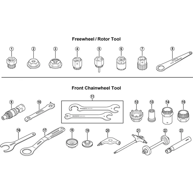 Shimano Workshop Freewheel Remover Tool in Black-1