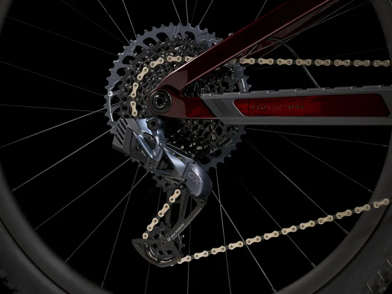 Trek Top Fuel 9.8 GX AXS Carbon Mountain Bike in Red Carbon Smoke-4