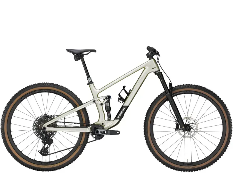2025 Trek Top Fuel 9.9 XO AXS Gen 4 Mountain Bike In Lunar Silver
