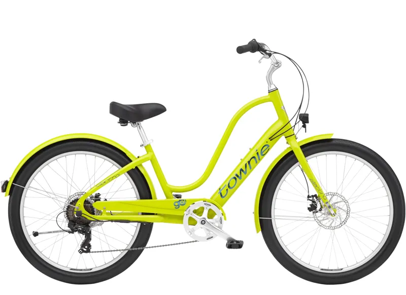 2022 Electra Townie Go 7D EQ Step Thru Medium Electric Bike in Yellow