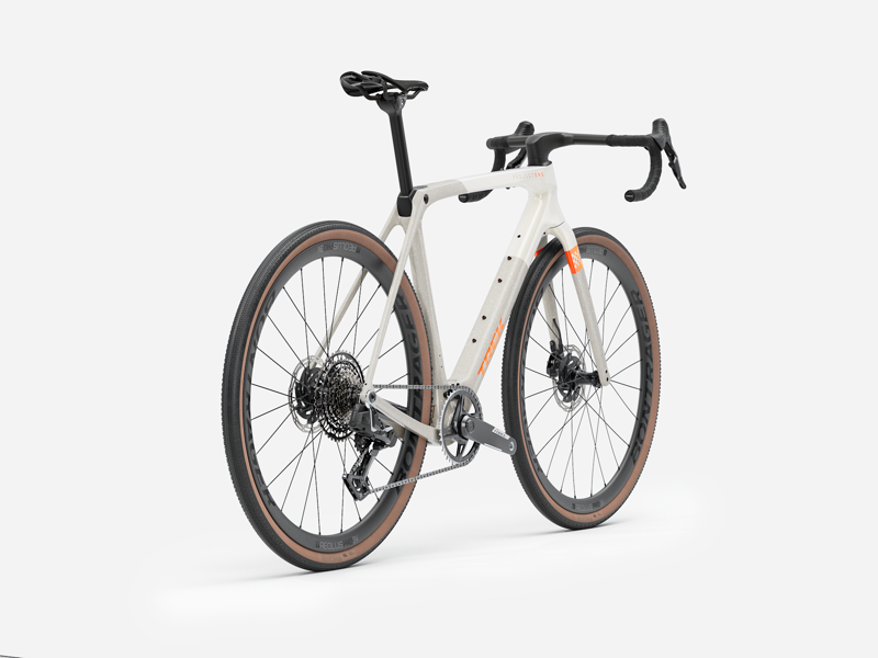 Trek Checkmate SLR 7 AXS Gravel Bike in ERA White/Buff Beige-2