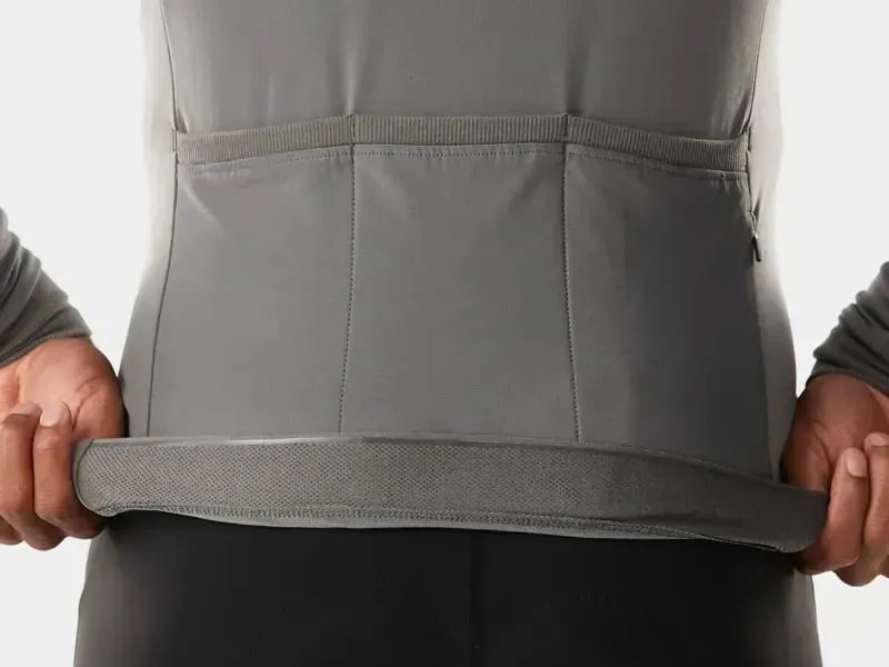 Trek Circuit Thermal Long Sleeve Cycling Jersey in Charcoal-5