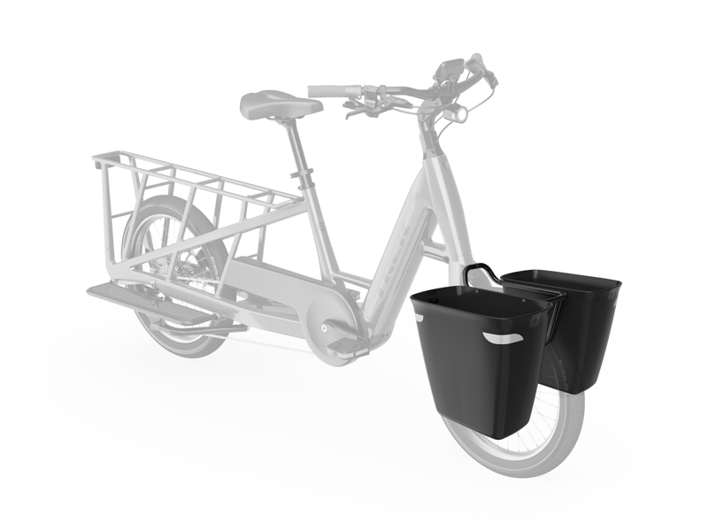 Trek Fetch+ 2 Front Pannier and Rack Kit in Black-1