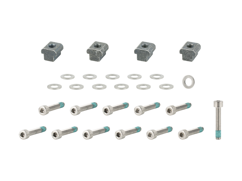 Trek Fetch+ 4 Frame Hardware Kit M5 x 12mm in Black/Chrome