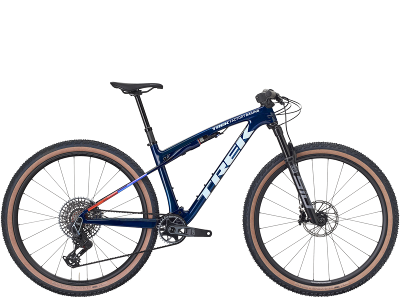 2026 Trek Supercaliber SLR 9.8 XO AXS Carbon XC MTB In Navy Smoke
