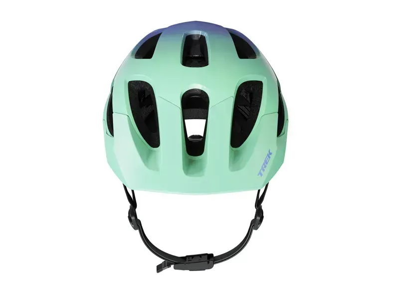 Trek Tyro Youth Helmet in Aloha Green/Ultra Violet-2