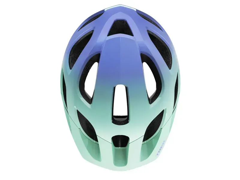Trek Tyro Youth Helmet in Aloha Green/Ultra Violet-4
