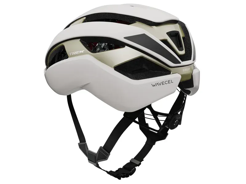 Trek Circuit WaveCel Road Bike Helmet in White Supernova Gold-4