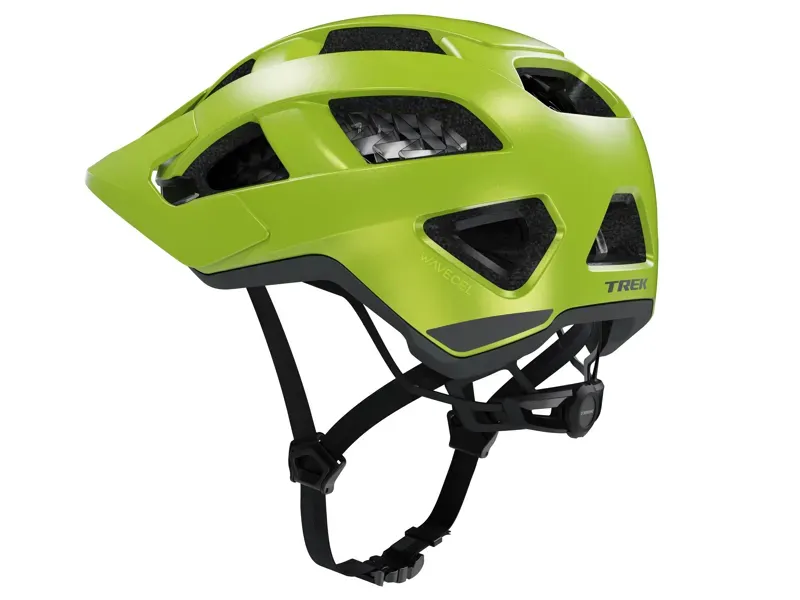 Trek Quantum WaveCel Mountain Bike Helmet in Power Surge Green-1