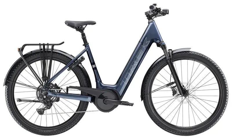 Trek Verve+ 4 Lowstep 400WH E-Hybrid Bike in Galactic Grey