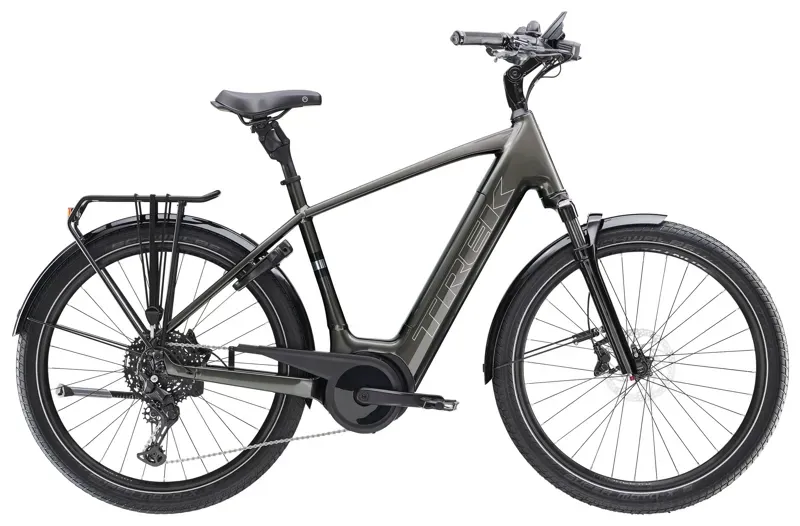 Trek Verve+ 5 545Wh Electric Hybrid Bike in Mercury Silver
