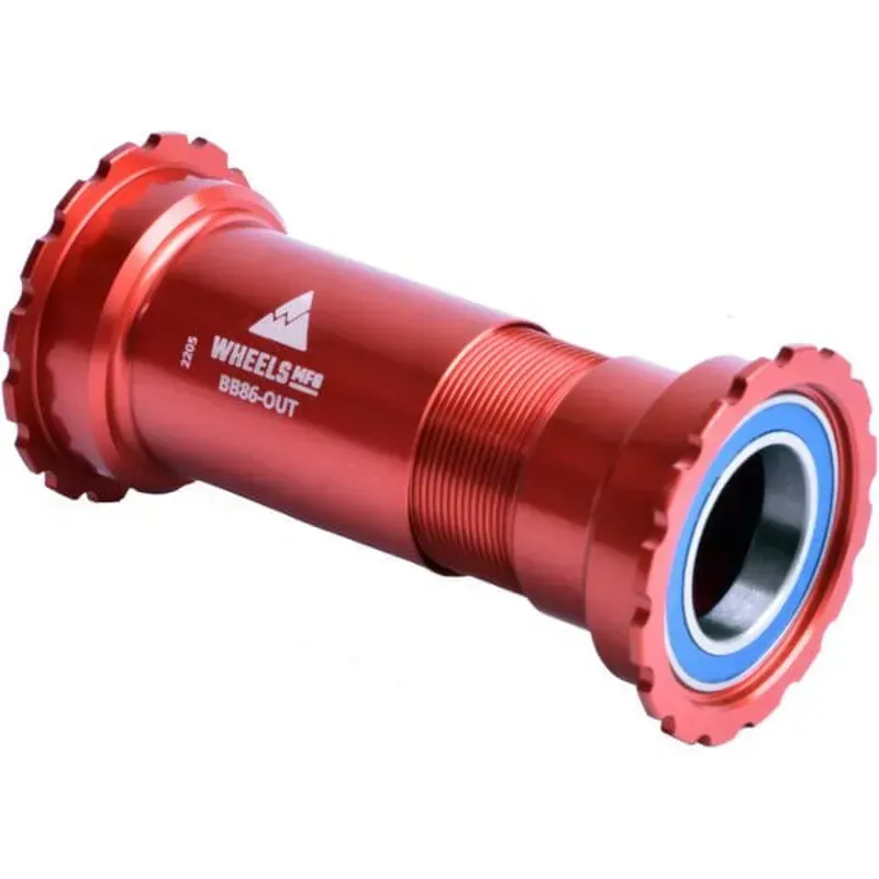 Wheels Manufacturing 24mm Crank BB86/92 Thr. ABEC-3 BB in Red