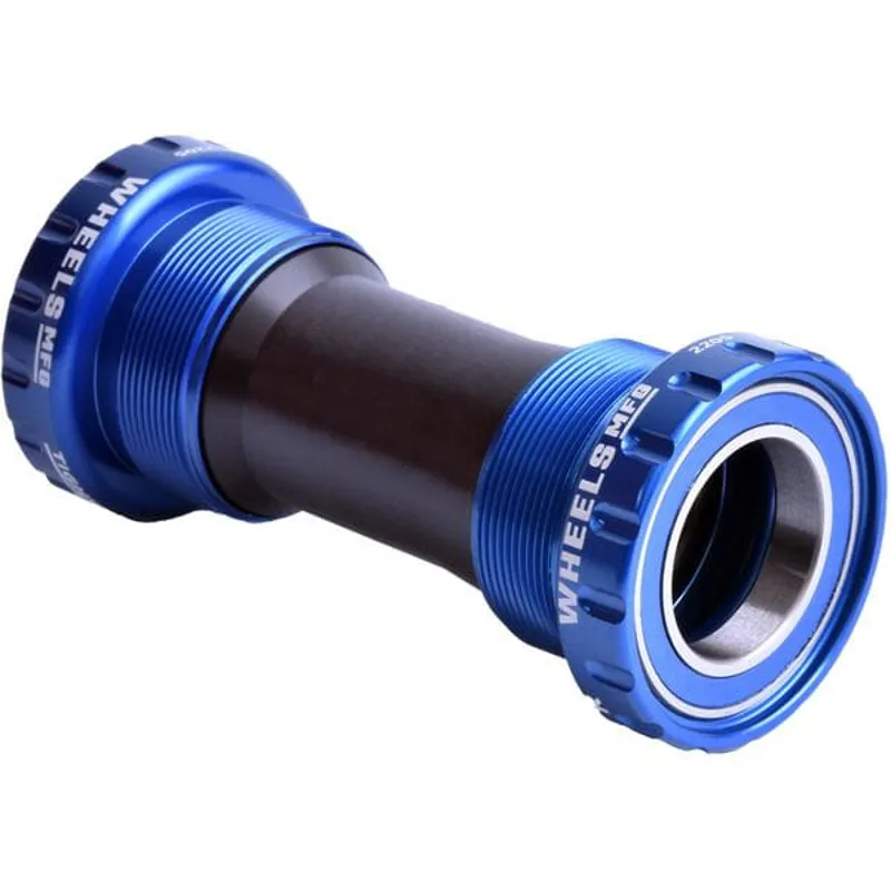 Wheels Manufacturing 24mm Crank BSA Threaded Bottom Bracket in Blue