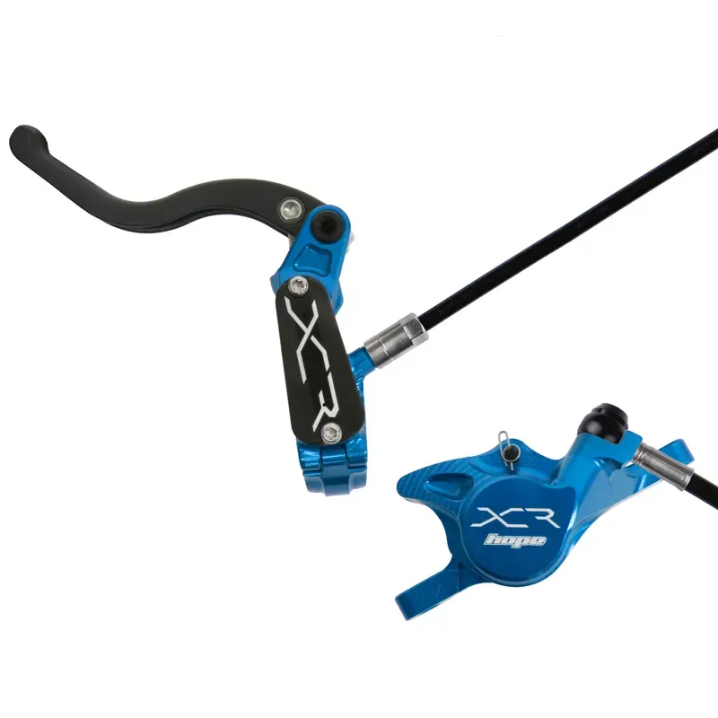 Hope XCR PRO X2 Hydraulic XC Brake with Post Mount Caliper in Blue