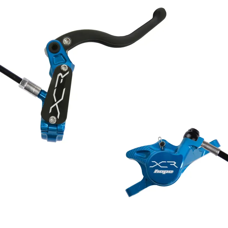 Hope XCR PRO X2 Hydraulic XC Brake with Post Mount Caliper in Blue-1