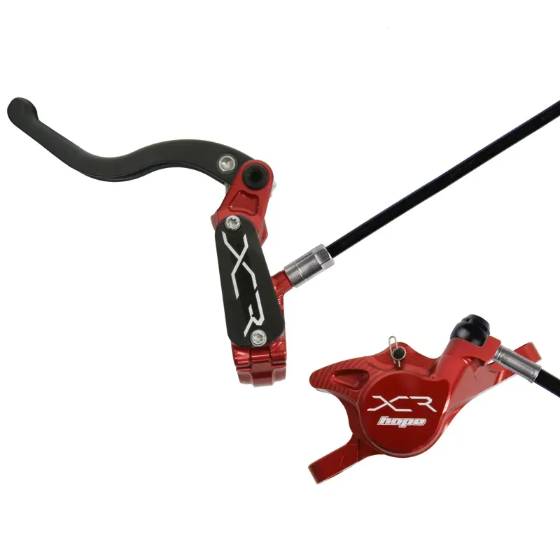 Hope XCR PRO X2 Hydraulic XC Brake with Post Mount Caliper in Red