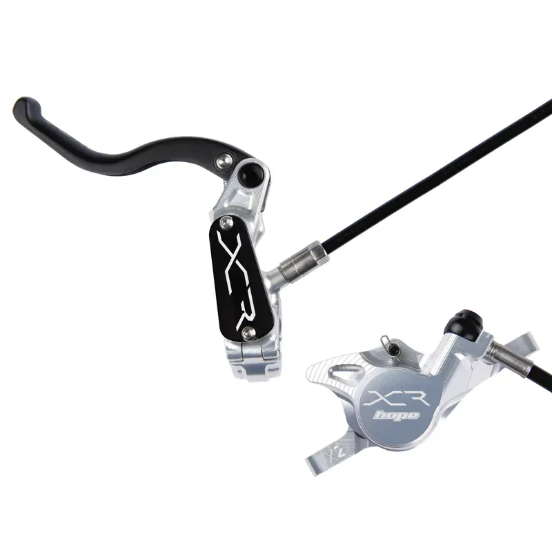 Hope XCR PRO X2 Hydraulic XC Brake with Post Mount Caliper in Silver