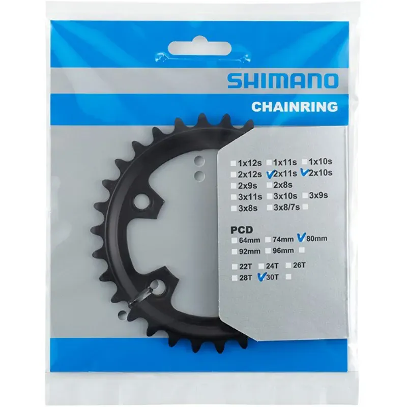 Shimano FCRX600 GRX 600 30t Inner Double Chainring in Black 11speed-1